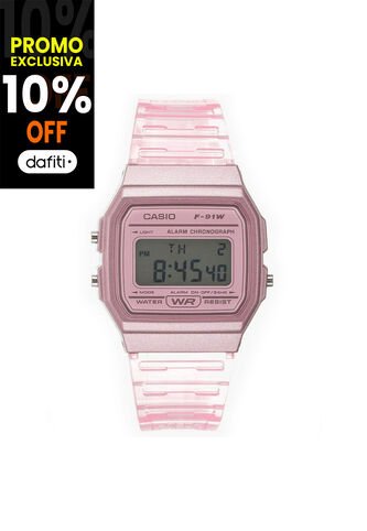 Reloj Para Mujer Casio - F91Ws-4Df Rosa Casio