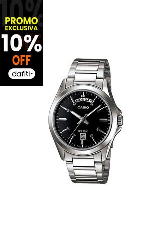 Reloj Para Hombre Casio Mtp1370D-1A1Vdf Plateado Casio