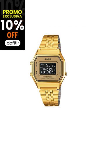 Reloj CASIO Modelo LA-680WGA-9B Dorado Unisex Casio