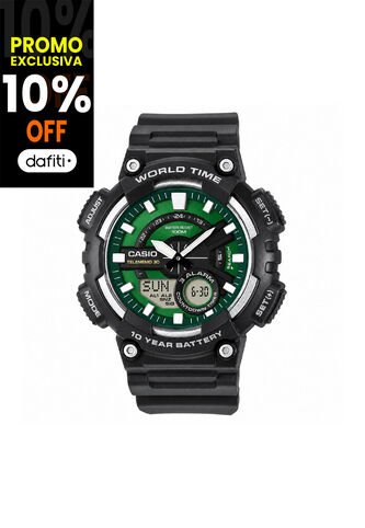 Reloj Casio Modelo AEQ-110W-3A2VDF Negro Hombre Casio