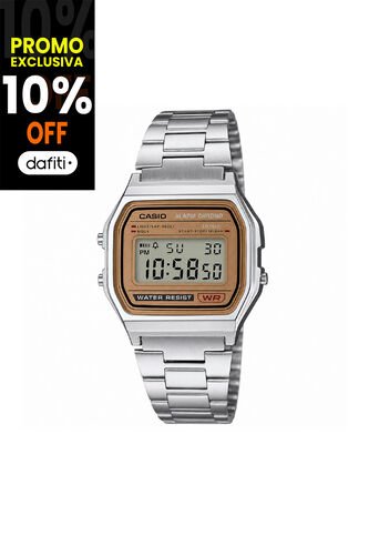 Reloj Casio Modelo A158WEA-9DF Plateado Mujer Casio
