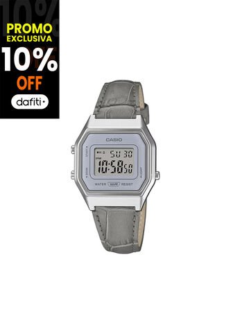 Reloj Casio Modelo LA680WEL-8A2DF Gris Mujer Casio