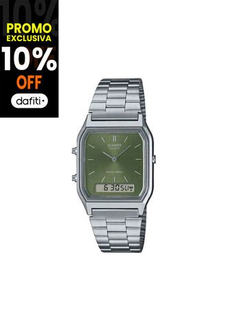 Reloj Casio Modelo AQ-230A-3AMQYDF Plateado Unisex Casio