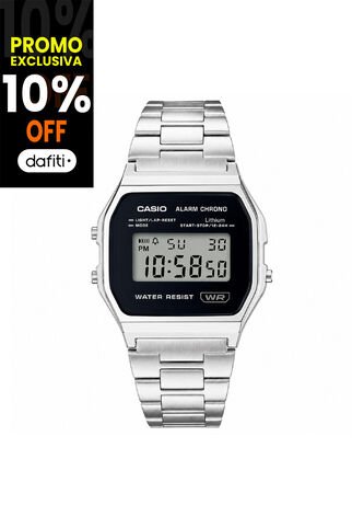 Reloj Casio Modelo A158WEA-1DF Plateado Unisex Casio