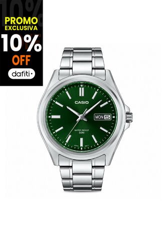 Reloj Casio Modelo MTP-B180D-3AVDF Plateado Hombre Casio