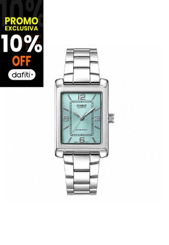 Reloj Casio Modelo LTP-1234DD-2ADF Plateado Mujer Casio
