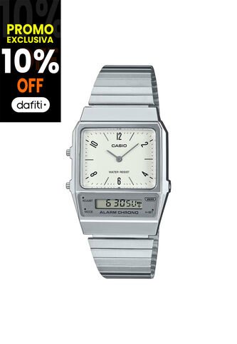 Reloj Casio Modelo AQ-800E-7A2DF Plateado Hombre Casio