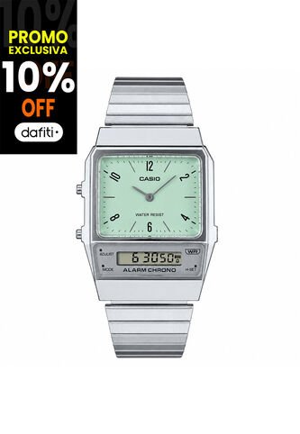 Reloj Casio Modelo AQ-800E-3ADF Plateado Hombre Casio