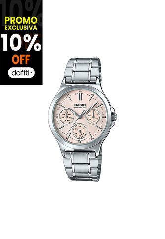 Reloj Casio Modelo LTPV300D-4AUDF Plateado Mujer Casio