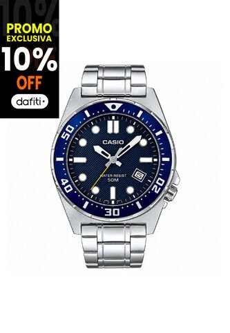Reloj Casio Modelo MTD-135D-2AVDF Plateado Hombre Casio