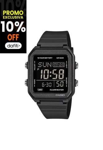 Reloj Casio Modelo W-221H-1BVDF Negro Unisex Casio