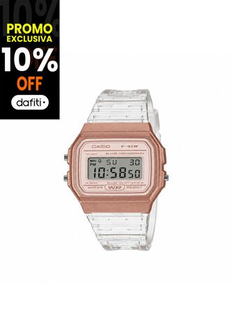 Reloj Casio Modelo F-91WS-7A3DF Blanco Mujer Casio