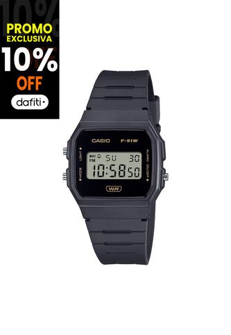 Reloj Casio Modelo F-91WB-8ADF Negro Unisex Casio