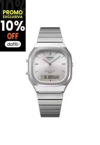 Reloj Casio Modelo AQ-240E-7A Plateado Unisex Casio