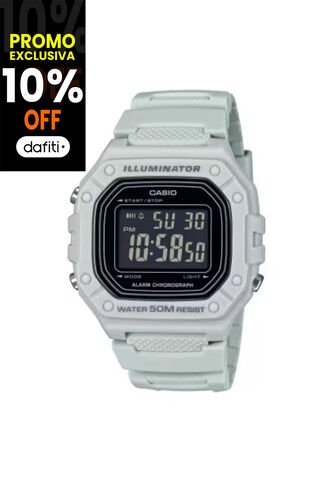 Reloj Casio Modelo W-218H-8BVDF Blanco Hombre Casio