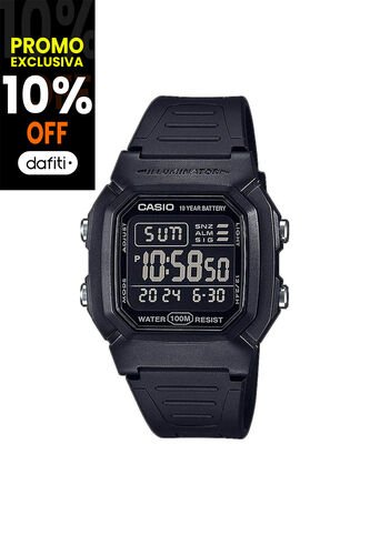 Reloj Casio Modelo W-800H-1BV Negro Unisex Casio