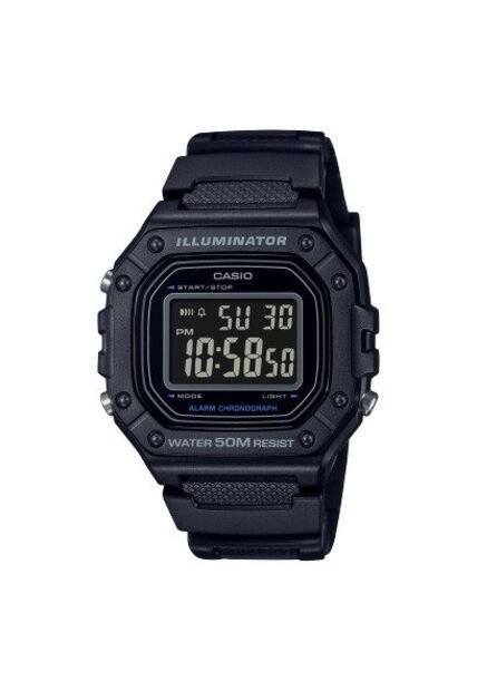 Reloj Casio Modelo W-218H-1BV Negro Hombre