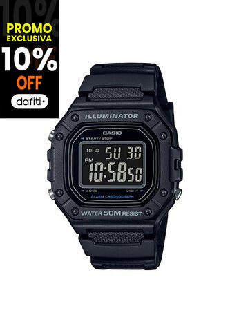 Reloj Casio Modelo W-218H-1BV Negro Hombre Casio