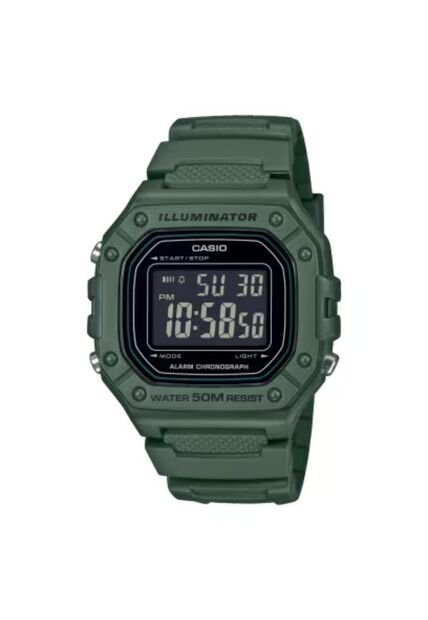 Reloj Casio Modelo W-218H-3BVDF Verde Hombre