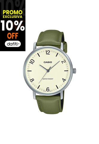 Reloj Casio Modelo MTPVT03L-7BDF Verde Hombre Casio