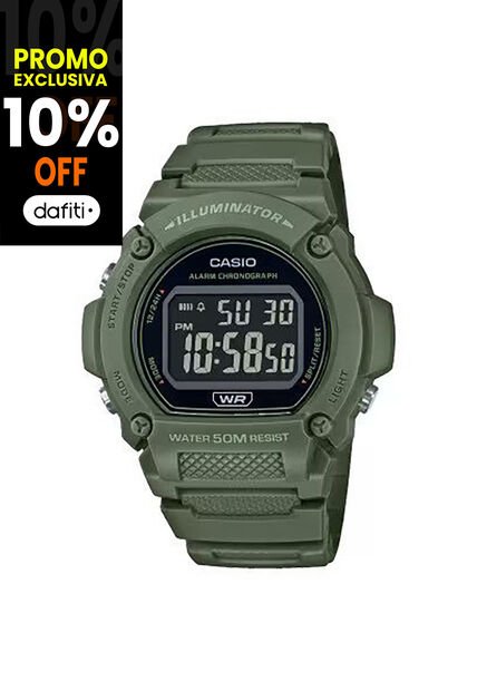 Reloj Casío Modelo W219hc-3bvdf Verde Hombre