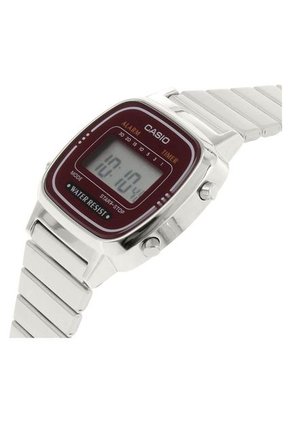 Reloj Para Mujer Casio La-670Wa-4 Plateado