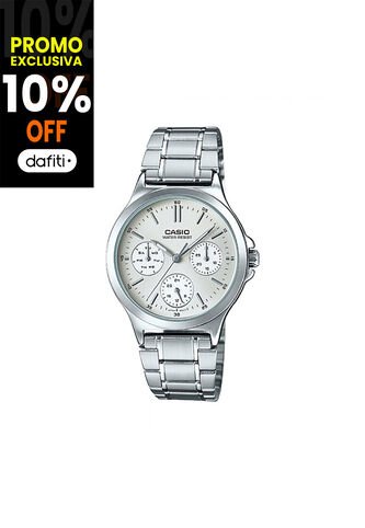 Reloj CASIO Modelo LTP-V300D-7A Plateado Mujer Casio