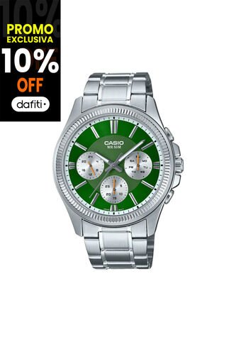 Reloj Casio Modelo MTP-1375D-3AV Plateado Hombre Casio