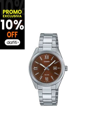 Reloj Casio Modelo LTP-1302DD-5AVDF Plateado Mujer Casio