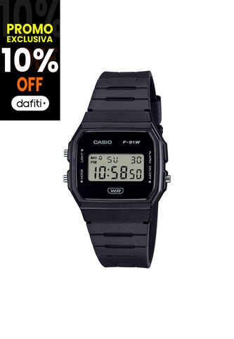 Reloj Casio Modelo F-91WB-1ADF Negro Hombre Casio
