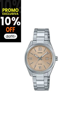 Reloj Casio Modelo LTP-1302DD-4A2VDF Plateado Mujer Casio