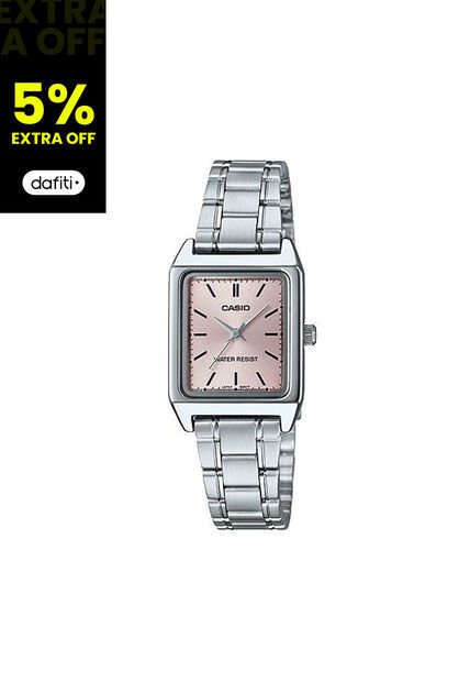 Reloj Para Mujer Casio Casio Ltp-V007D-4Eudf Plateado