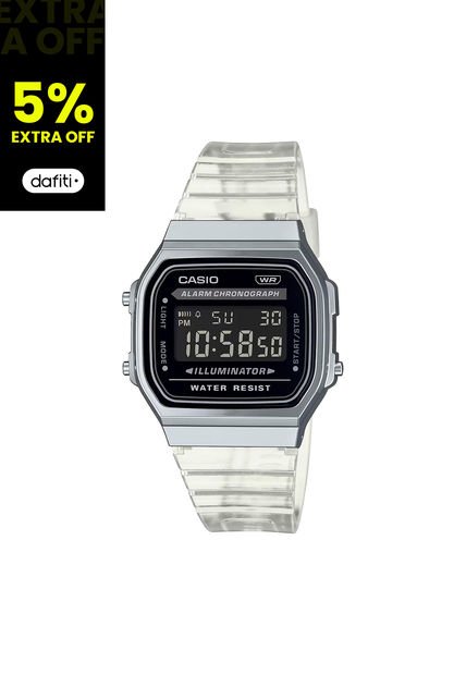 Reloj Casio Modelo A168XES-1BDF Transparente Hombre