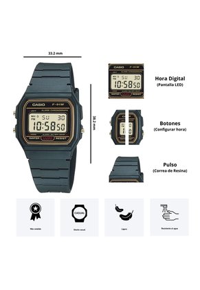 Reloj Casio F-91WG-9Q Diseño Clásico