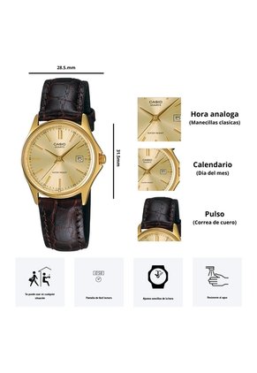 Reloj Casio Modelo LTP-1183Q-9A Diseño Elegante