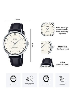Reloj Casio LTP-VT04L-7A2 Diseño Elegante