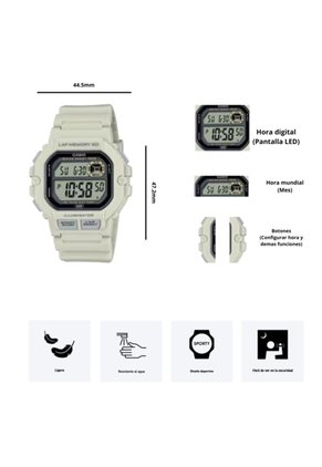 Reloj Casio WS-1400H-8AV Diseño Deportivo