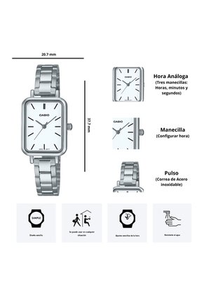 Reloj Casio Modelo LTP-V009D-7E Diseño Clásico