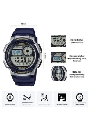 Reloj Casio  AE-1000W-2A Diseño Deportivo