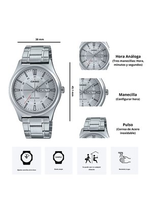 Reloj Casio MTP-V006D-7C Diseño Elegante