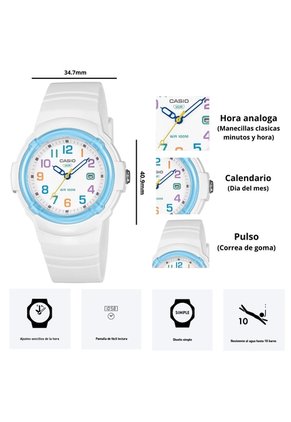 Reloj Casio Referencia LX-800H-7A2 Diseño Juvenil