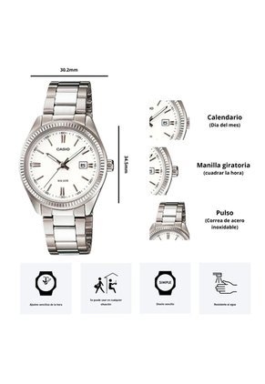 Reloj Casio Modelo LTP-1302D-7A1 Diseño Elegante