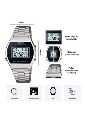 Reloj Casio Modelo B640WD-1A Diseño Vintage