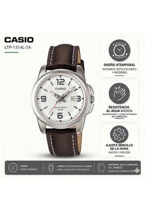 Reloj Mujer Casio Modelo LTP-1314L-7A Diseño Elegante