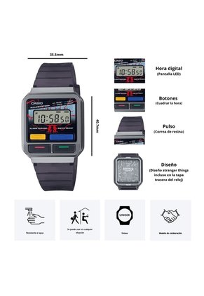 Reloj Casio A120WEST-1ADR Edicion Stranger Things