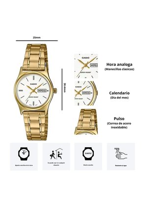 Reloj Casio Modelo LTP-V006G-7B Diseño Elegante