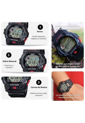 Reloj Casio G-SHOCK G-7900-1DR Diseño Deportivo