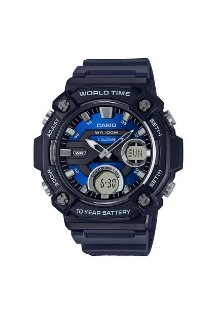 Reloj Casio Azul Hombre AEQ-120W-2A