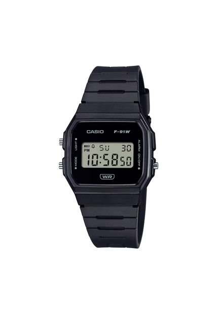 Reloj Casio Modelo F-91WB-1ADF Negro Hombre