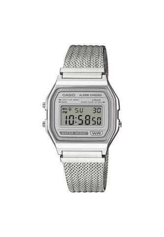 Reloj Casio Modelo A158WEM-7DF Plateado Unisex Casio